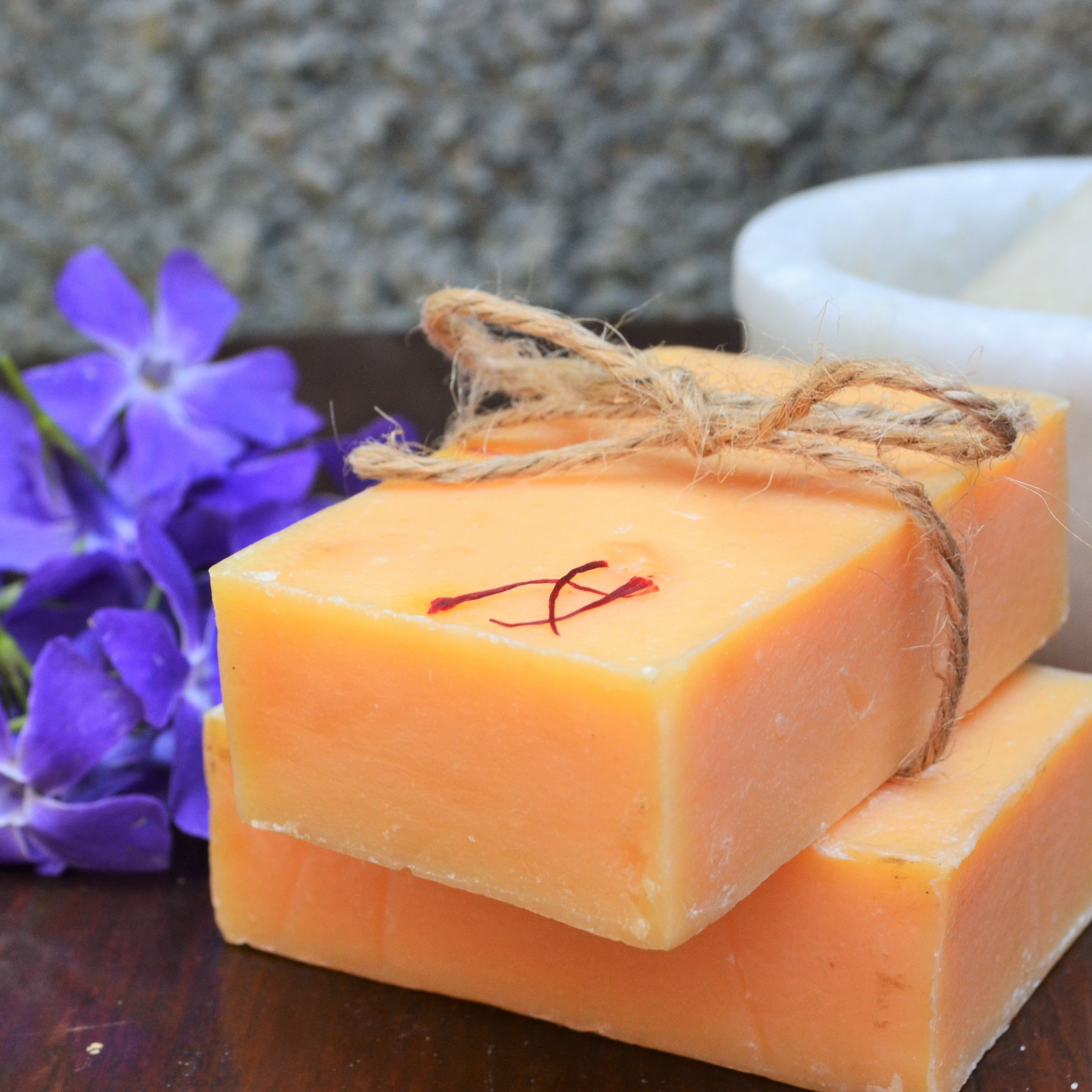 Handmade Saffron Soap