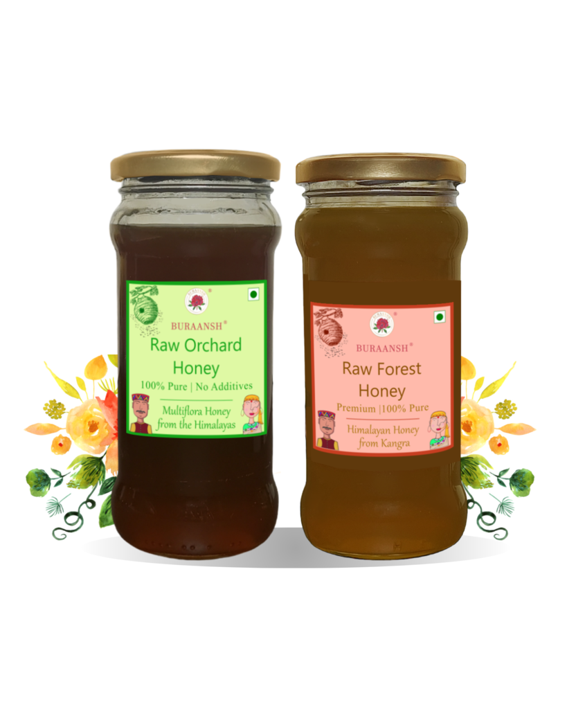 Raw Orchard Honey and Raw Forest Honey from Himalayan Mountains