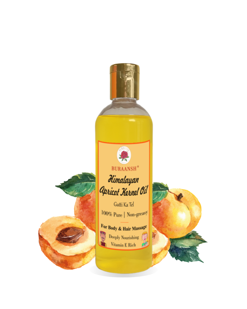 Himalayan Apricot Kernel Oil aka Gutti Ka Tel is Pure and RIch in Vitamin E