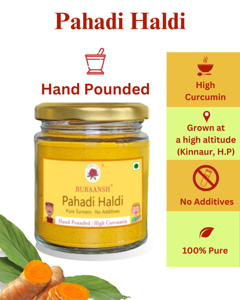 Benefits of Hand Pounded Mountain Pure Turmeric grown