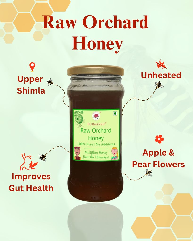Raw Orchard Honey improves Digestion, it is unheated