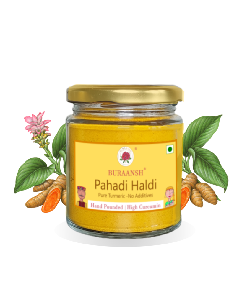 Pahadi Haldi, Mountain Turmeric Hand Pounded Zero Additives