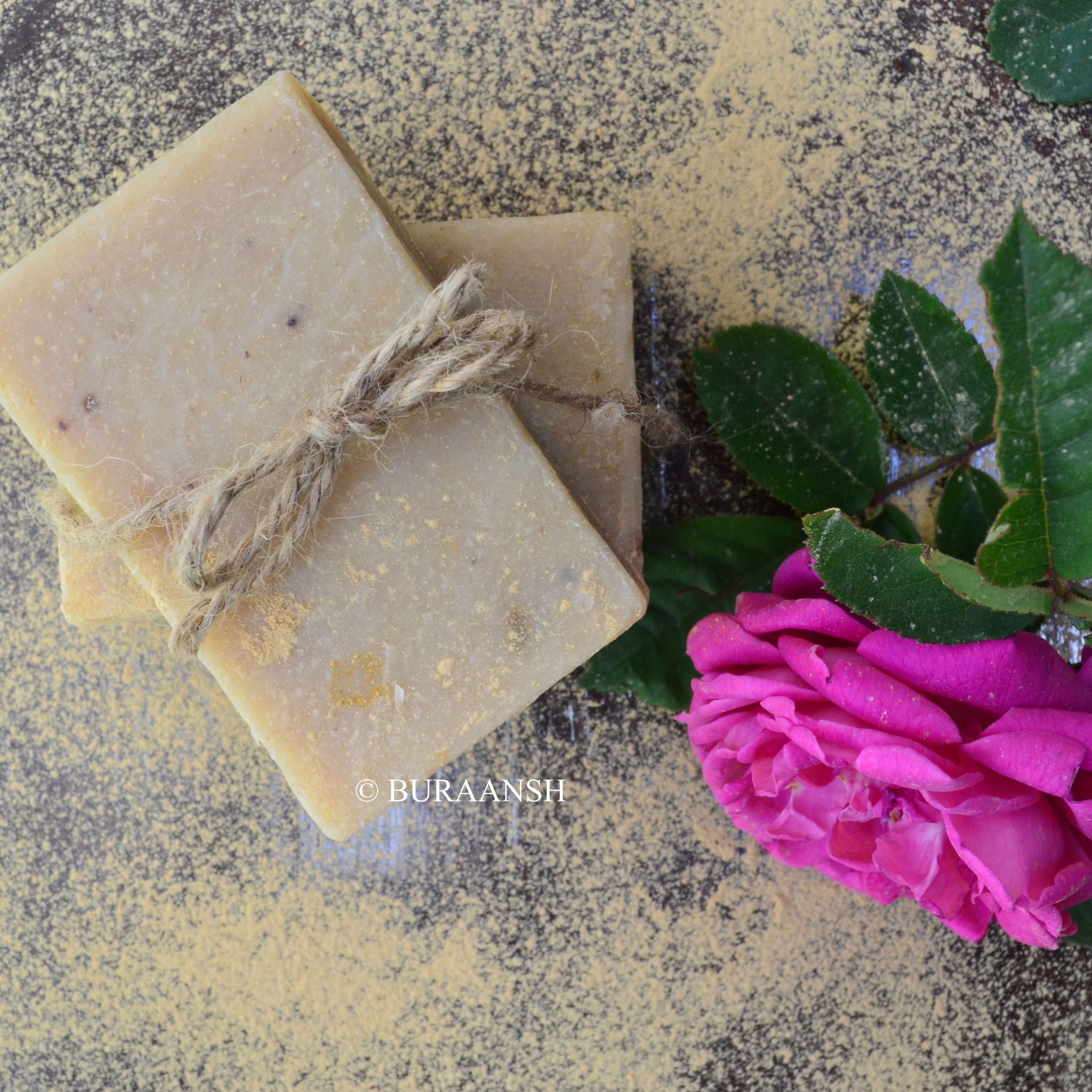 Handmade Himalayan Clay &amp; Rose Oil Soap