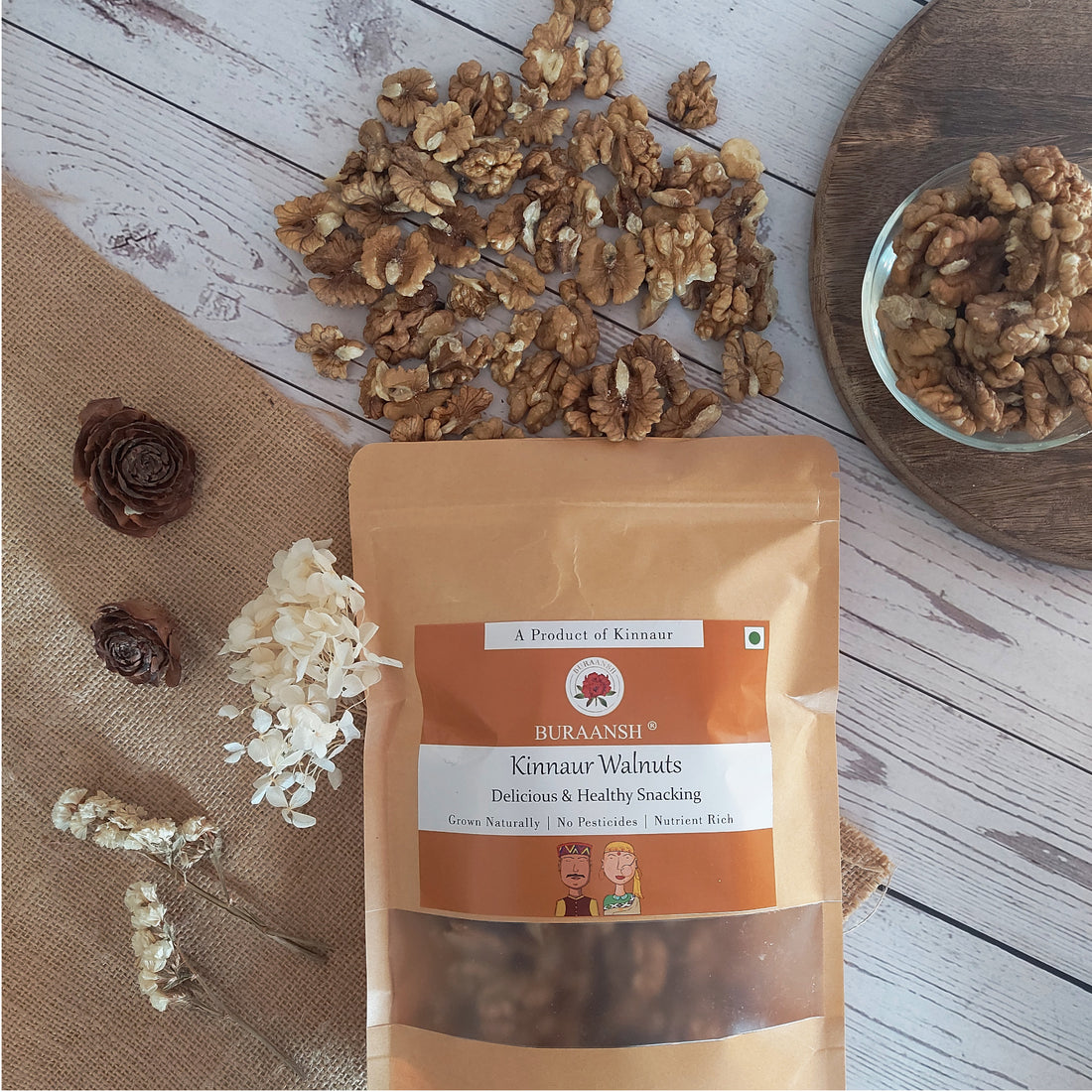 Kinnaur Walnuts - Without Shell